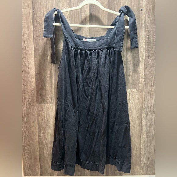 Free People Beach Black Sleeveless Dress Size Womens Large EUC - Picture 2 of 6